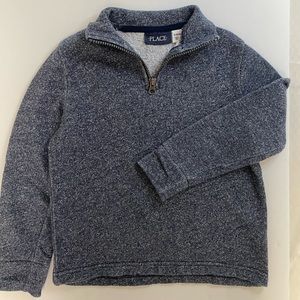 Children’s Place Blue Navy Quarter Zip Sweater Size Sm 5/6